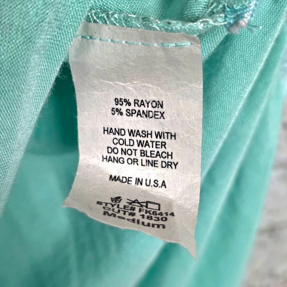 Free Kisses Medium Mint Racerback Tunic Tank Top - Picture 7 of 8